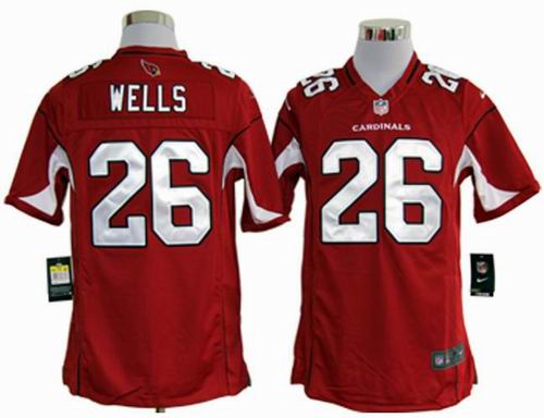 2012 Nike Arizona Cardinals 26 Chris Wells red game Jerseys