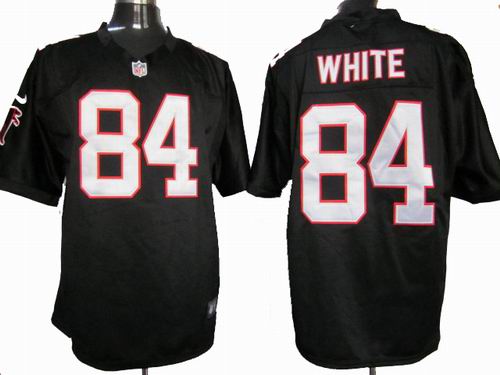 2012 Nike Atlanta Falcons #84 Roddy white black game Jersey