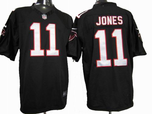 2012 Nike Atlanta Falcons 11 Julio Jones black game Jerseys