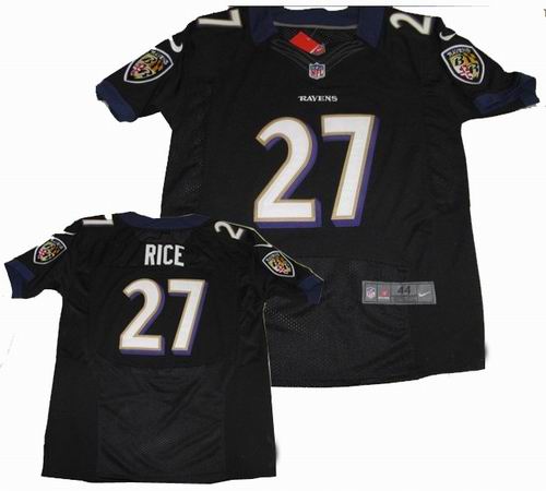 2012 Nike Baltimore Ravens #27 Ray Rice black Elite jerseys
