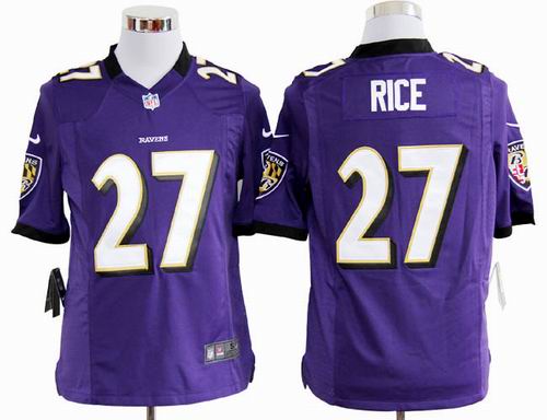 2012 Nike Baltimore Ravens #27 Ray Rice purple game jerseys