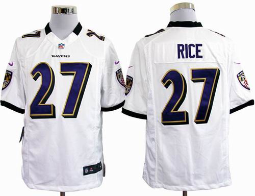 2012 Nike Baltimore Ravens #27 Ray Rice white game jerseys