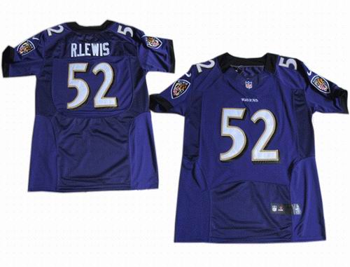 2012 Nike Baltimore Ravens #52 Ray Lewis purple Elite jerseys