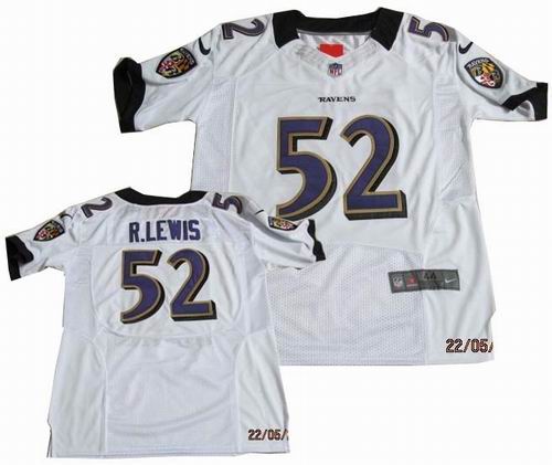 2012 Nike Baltimore Ravens #52 Ray Lewis white Elite jerseys