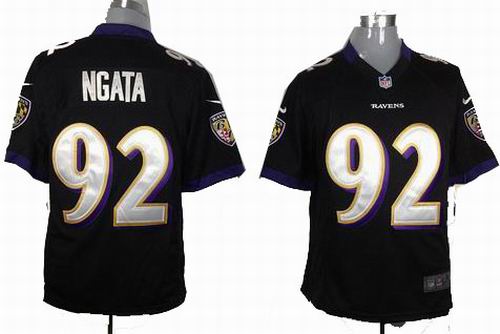 2012 Nike Baltimore Ravens #92 Haloti Ngata black game jerseys