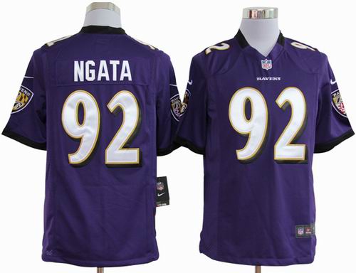 2012 Nike Baltimore Ravens #92 Haloti Ngata purple game jerseys