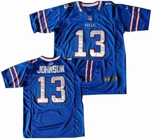 2012 Nike Buffalo Bills #13 Steve Johnson blue Elite Jersey