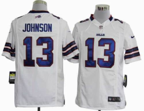 2012 Nike Buffalo Bills #13 Steve Johnson white game Jersey