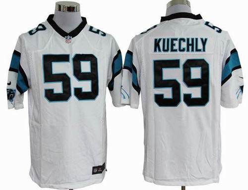 2012 Nike Carolina Panthers 59# Luke Kuechly white game Jersey