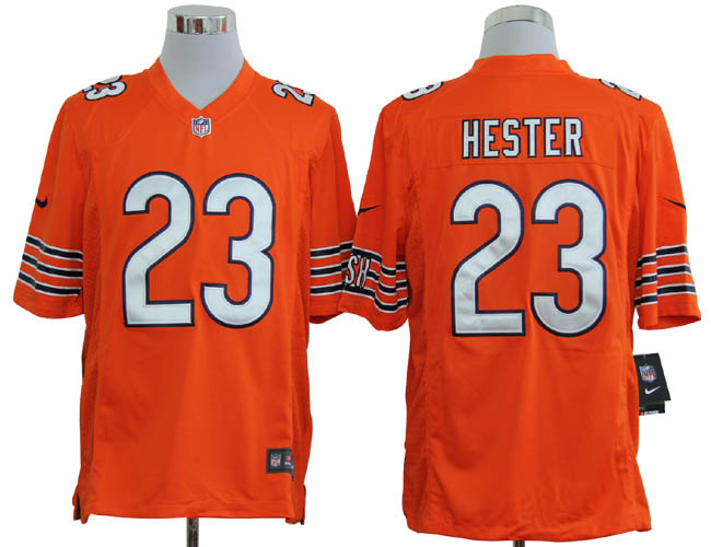2012 Nike Chicago Bears #23 Devin Hester orange game jerseys