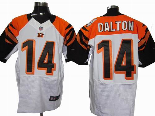2012 Nike Cincinnati Bengals #14 Andy Dalton white elite jerseys