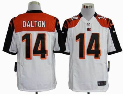 2012 Nike Cincinnati Bengals #14 Andy Dalton white game jerseys