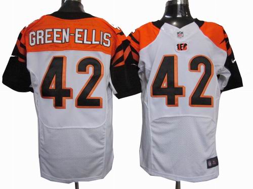 2012 Nike Cincinnati Bengals #42 BenJarvus Green-Ellis white Elite Jerseys