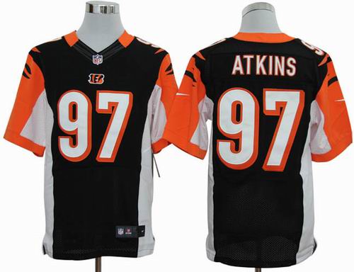 2012 Nike Cincinnati Bengals #97 Geno Atkins black elite jersey