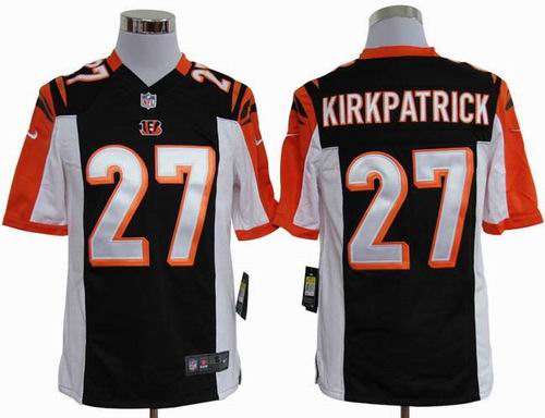 2012 Nike Cincinnati Bengals 27 Dre Kirkpatrick Black game Jerseys