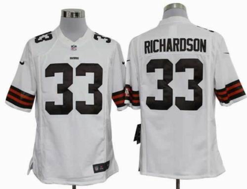 2012 Nike Cleveland Browns #33 Trent Richardson White game jerseys