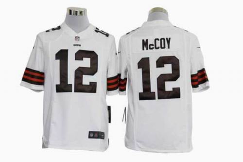 2012 Nike Cleveland Browns 12 Colt McCoy white game jerseys