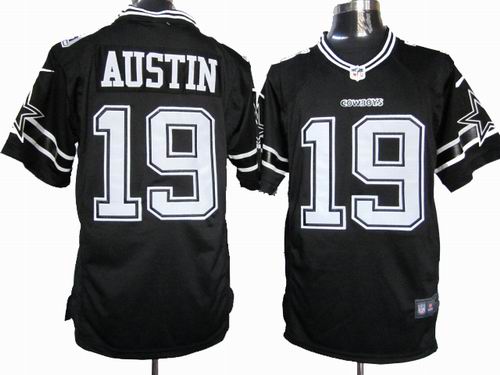 2012 Nike Dallas Cowboys #19 Miles Austin black game jerseys