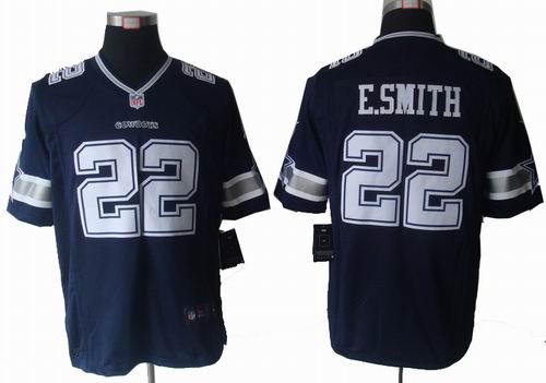 2012 Nike Dallas Cowboys #22 E.Smith blue game Jersey