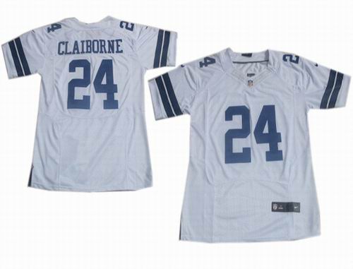2012 Nike Dallas Cowboys #24 Morris Claiborne white elite Jersey