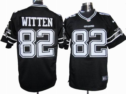 2012 Nike Dallas Cowboys #82 Jason Witten black game Jersey