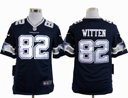 2012 Nike Dallas Cowboys #82 Jason Witten blue game Jersey