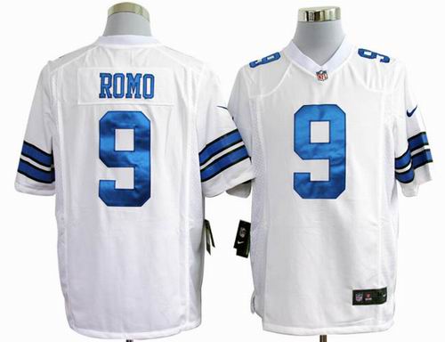 2012 Nike Dallas Cowboys #9 Tony Romo White game Jersey