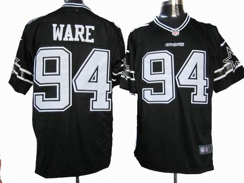 2012 Nike Dallas Cowboys #94 DeMarcus Ware black game jerseys