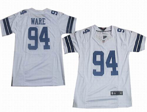 2012 Nike Dallas Cowboys #94 DeMarcus Ware white elite jerseys