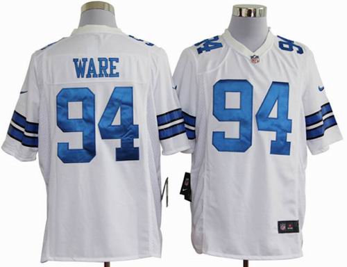 2012 Nike Dallas Cowboys #94 DeMarcus Ware white game jerseys