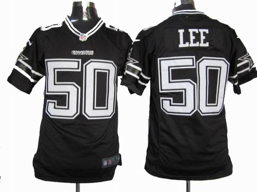 2012 Nike Dallas Cowboys 50 Sean Lee black game Jersey