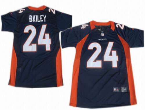 2012 Nike Denver Broncos #24 Champ Bailey blue elite jerseys