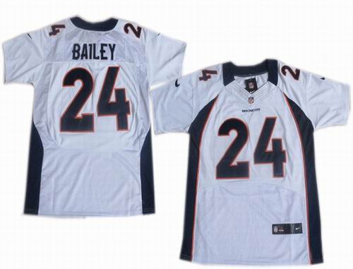 2012 Nike Denver Broncos #24 Champ Bailey white elite jerseys