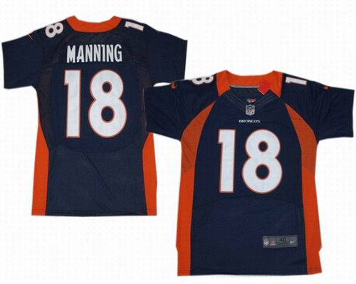 2012 Nike Denver Broncos 18# Peyton Manning blue elite jerseys
