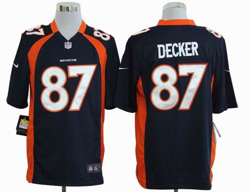 2012 Nike Denver Broncos 87# Eric Decker blue game jerseys