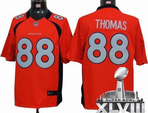 2012 Nike Denver Broncos 88# Demaryius Thomas orange limited 2014 Super bowl XLVIII(GYM) Jersey
