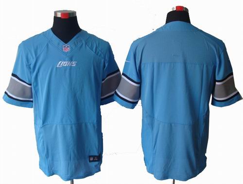 2012 Nike Detroit Lions blank blue ELite jersey