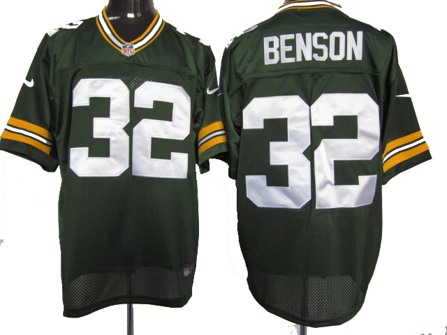 2012 Nike Green Bay Packers #32 Cedric Benson green elite  jerseys