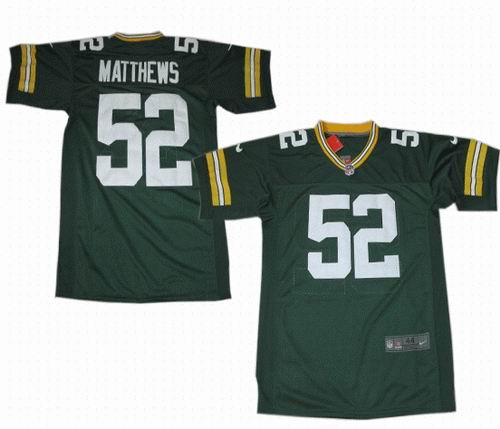 2012 Nike Green Bay Packers #52 Clay Matthews green elite jerseys
