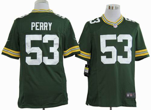 2012 Nike Green Bay Packers 53# Nick Perry green game Jersey