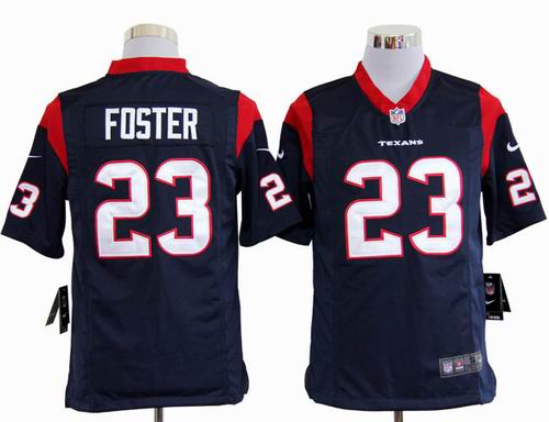 2012 Nike Houston Texans #23 Arian Foster game blue jerseys