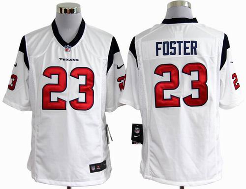 2012 Nike Houston Texans #23 Arian Foster white game jerseys
