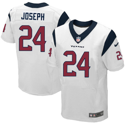 2012 Nike Houston Texans #24 Johnathan Joseph white Elite Jersey