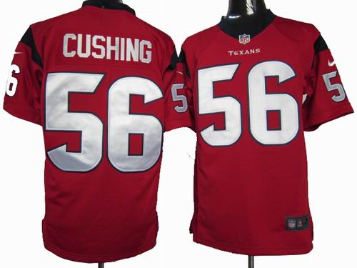 2012 Nike Houston Texans #56 Brian Cushing red game Jersey