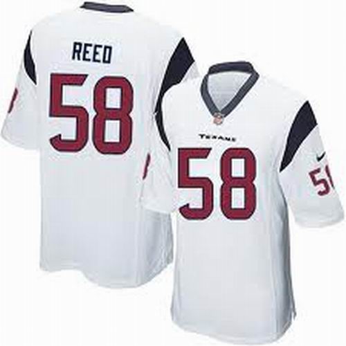 2012 Nike Houston Texans #58 Brooks Reed Elite White Jersey