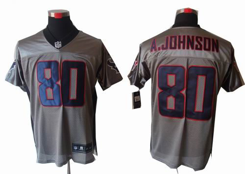 2012 Nike Houston Texans #80 Andre Johnson Gray shadow jerseys