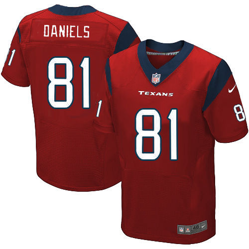 2012 Nike Houston Texans #81 Owen Daniels red Elite Jersey