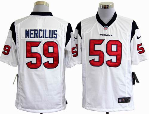 2012 Nike Houston Texans 59# Whitney Mercilus white game jerseys