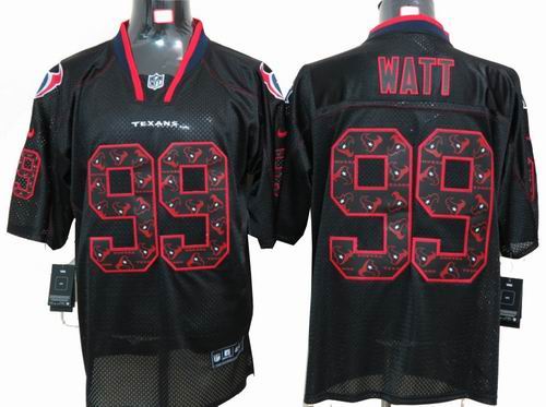 2012 Nike Houston Texans 99 J.J. Watt Lights Out Black elite special edition Jersey