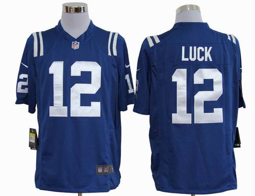 2012 Nike Indianapolis Colts #12 Andrew Luck blue game jerseys